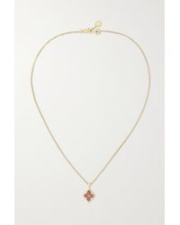 Buccellati Opera Tulle 18-karat Gold And Enamel Necklace - Metallic