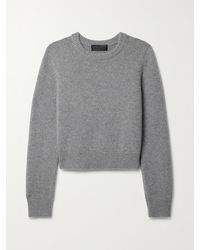 Nili Lotan - Poppy Cropped Brushed Cashmere Sweater - Lyst