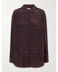Matteau - Printed Silk-Crepe De Chine Shirt - Lyst