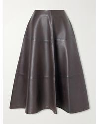 Altuzarra - Varda Paneled Leather Midi Skirt - Lyst