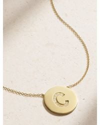 Jennifer Meyer - Initial 18-Karat Diamond Necklace - Lyst