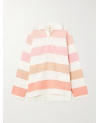 Marrakshi Life - Striped Dégradé Cotton-Jersey Polo Shirt - Lyst