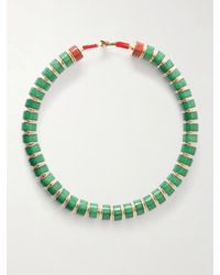 Roxanne Assoulin - The Stone Slice-Tone Jade And Carnelian Beaded Necklace - Lyst