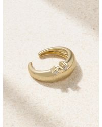 Mizuki - 14-Karat Diamond Single Ear Cuff - Lyst