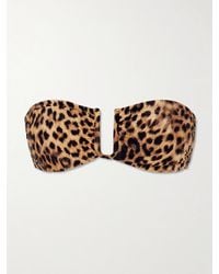 Melissa Odabash - Prague Leopard-Print Bandeau Bikini Top - Lyst