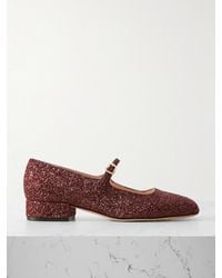 Bally - Belkys Glittered Leather Mary Jane Pumps - Lyst