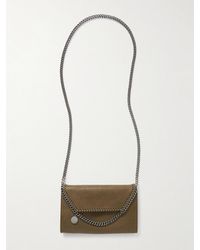 Stella McCartney - Falabella Mini Schultertasche Aus Synthetischen Material Mit Ketten - Lyst