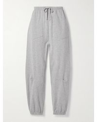 Nili Lotan - Dulce Cotton-Blend Jersey Track Pants - Lyst