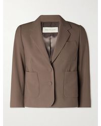 Dries Van Noten - Cropped Crepe Blazer - Lyst