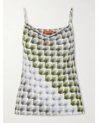 Missoni - Metallic Crochet-Knit Tank - Lyst