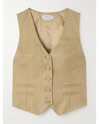 Gabriela Hearst - Coleridge Wool, Silk And Linen-Blend Vest - Lyst