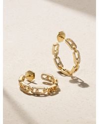 Messika - Small Move Link 18-Karat Diamond Hoop Earrings - Lyst