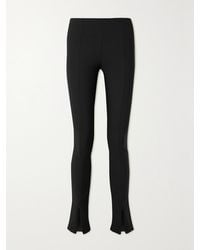 Frankie Shop - Reya Leggings Mit Ausgestelltem Bein Aus Geripptem Stretch-Jersey - Lyst
