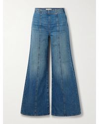 Ulla Johnson - The Bianca Paneled High-Rise Wide-Leg Jeans - Lyst