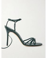 Manolo Blahnik - Leva 105 Leather Sandals - Lyst