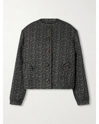 Blazé Milano - Antalya Gliss Cropped Cotton-Blend Tweed Jacket - Lyst