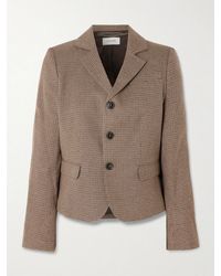 FRAME - The Plaid Riding Houndstooth Tweed Blazer - Lyst