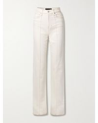 Veronica Beard - Dylan High-Rise Straight-Leg Jeans - Lyst