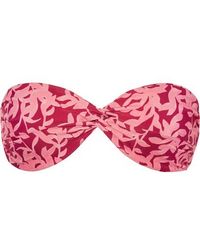 ViX Hermosa Bandeau-bikini-oberteil Mit Blumenprint - Pink