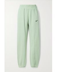 Nike Sportswear Essentials Cotton-blend Jersey Track Pants - Green