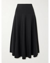 St. Agni - Paneled Cotton-Blend Maxi Skirt - Lyst