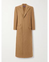 Ralph Lauren - Amory Mantel Aus Wolle Mit Fischgratmuster - Lyst