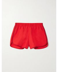 STAUD - Anchor Piped Cotton-Blend Shorts - Lyst