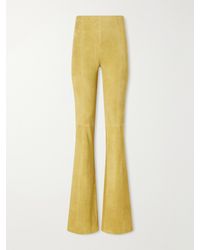 Stouls - Gégé Suede Flared Pants - Lyst