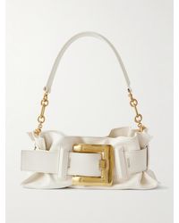 Balmain - Anthem Mini Buckled Leather Shoulder Bag - Lyst
