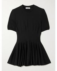 Alaïa - Wool Peplum Top - Lyst