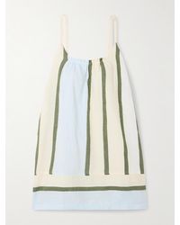 lemlem - Zina Minikleid Aus Einer Baumwollmischung Mit Streifen - Lyst