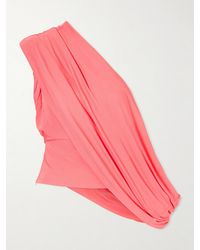 Christopher Esber - Aiba One-Shoulder Draped Jersey Top - Lyst