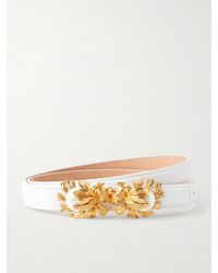 Sonia Petroff - Moonflower Embellished Leather Belt - Lyst