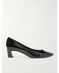 Roger Vivier - Decollete Trompette 45 Patent-Leather Pumps - Lyst