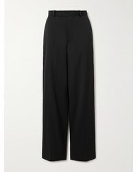 Rohe - Wool And Mohair-Blend Crepe Straight-Leg Pants - Lyst