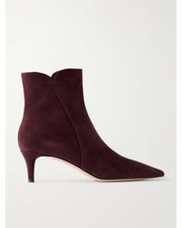 Gianvito Rossi - Levy 55 Suede Ankle Boots - Lyst