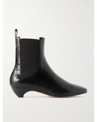 Le Monde Beryl - Allegra Croc-Effect Leather Chelsea Boots - Lyst