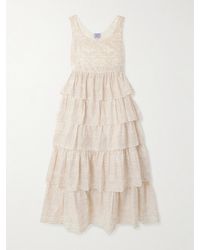 Thierry Colson - Ines Tiered Printed Cotton And Silk-Blend Maxi Dress - Lyst