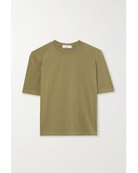 Frankie Shop Carrington Cotton-jersey T-shirt - Green