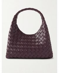 Bottega Veneta - Campana Small Intrecciato Leather Shoulder Bag - Lyst