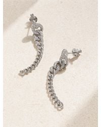 SHAY - Ohrringe Aus 18 Karat Weißgold Mit Diamanten - Lyst