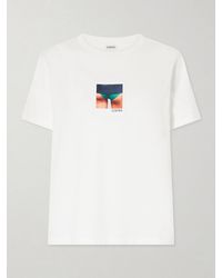 Loewe - Appliquéd Cotton-Jersey T-Shirt - Lyst
