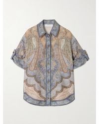 Zimmermann - Wanderlust Paisley-Print Silk Shirt - Lyst