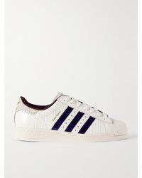 adidas Originals - Wales Bonner Superstar Sneakers Aus Leder Mit Krokodileffekt - Lyst