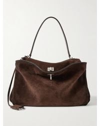 Balenciaga - Rodeo Mittelgroße Schultertasche Aus Veloursleder - Lyst