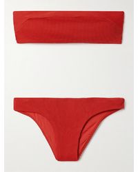 Haight - Gabi Ribbed Bandeau Bikini - Lyst