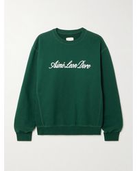 Aimé Leon Dore - Logo-Print Cotton-Jersey Sweatshirt - Lyst