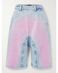 Y. Project - Soufflé Flocked Denim Shorts - Lyst