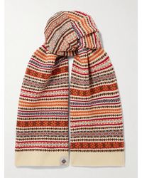 Bally - Fair Isle Wool Scarf - Lyst
