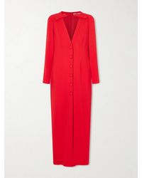 Alessandra Rich - Bow-Detailed Cady Midi Dress - Lyst